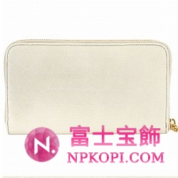 ミュウミュウ MIU MIU ラウンドファスナー式長財布 サイフ 財布 さいふ オフホワイト 5M0506-ST-COCCO